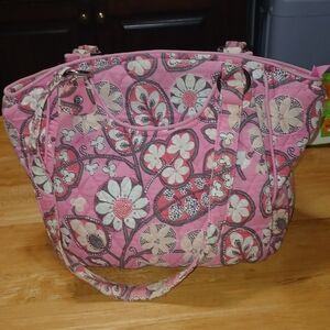 Vera Bradley Floral Pink Tote Bag